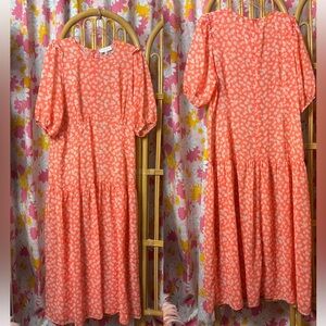 Like New Never Fully Dressed Sheer floral Dress US SZ 16